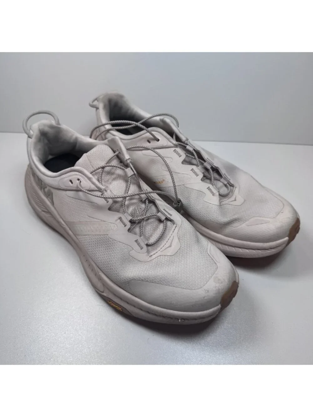 Hoka Transport Sneaker Eggnog Cordura Vibram Women's 9.5 42 Athletic Running
